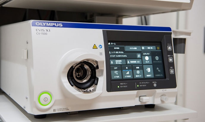 最上位内視鏡システム「OLYMPUS EVIS X1」の写真